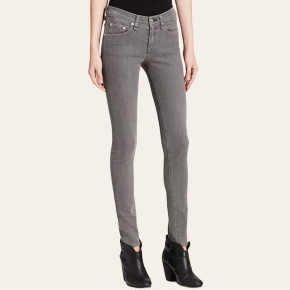 Rag & Bone The Skinny Jean in Iron Gray Stretch Denim size 24
